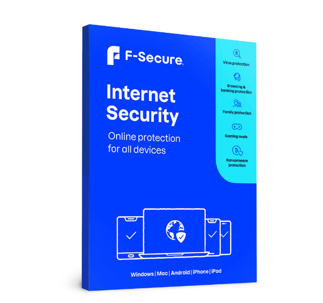F-Secure Internet Security 2025 | 5 Devices | 1 Year | Americas