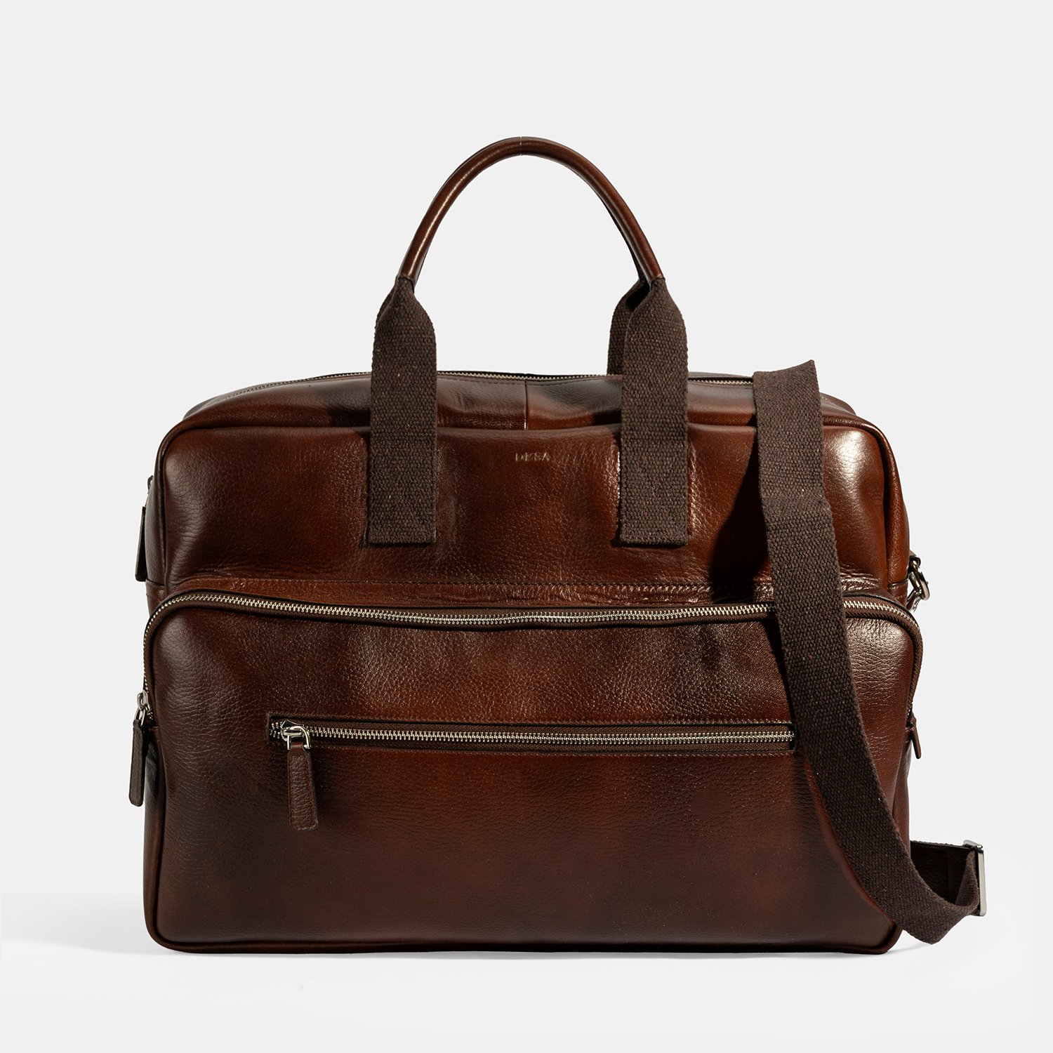 Erkek Kahve Deri Seyahat Çantası