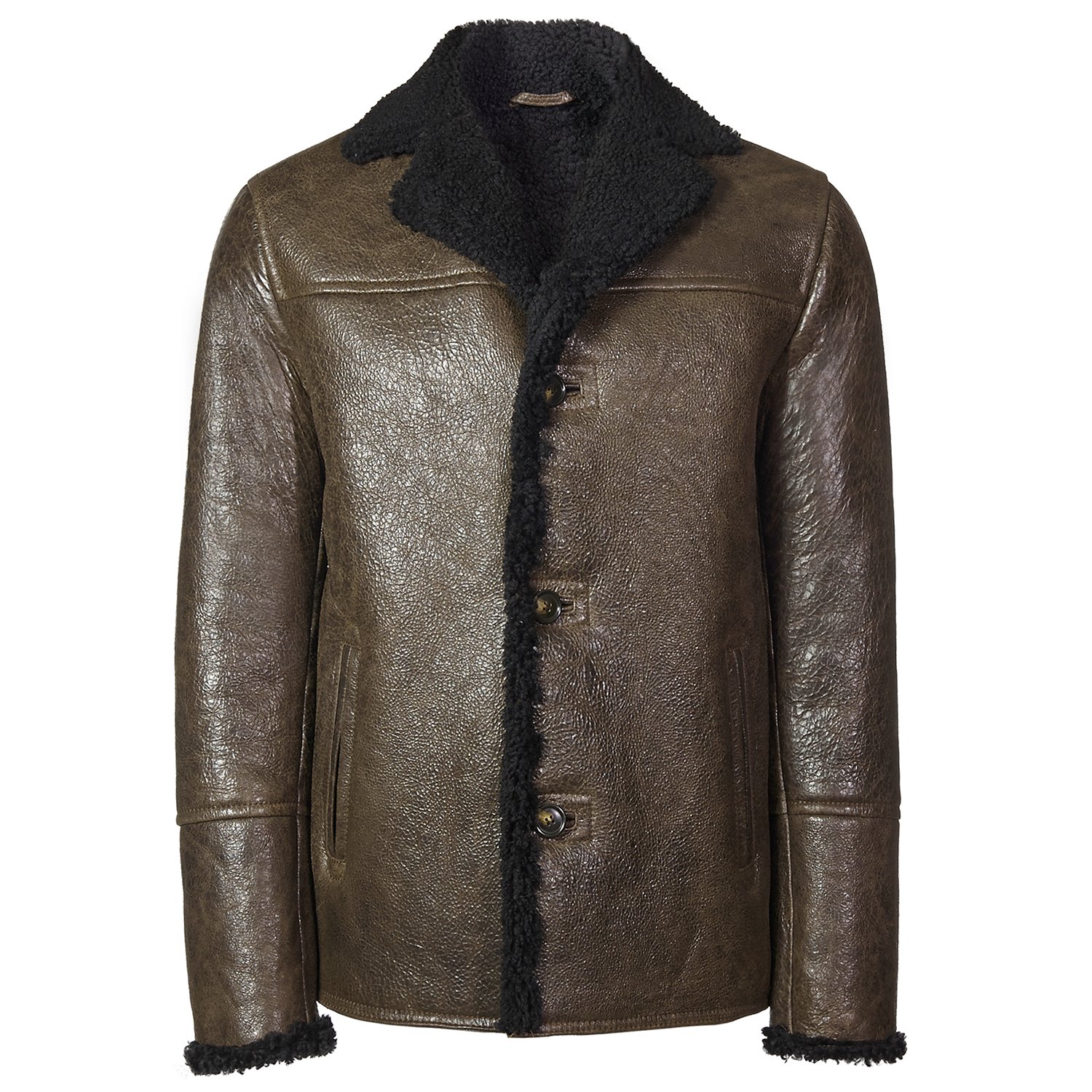 Kahve Diodoro Erkek Kürk Kaban