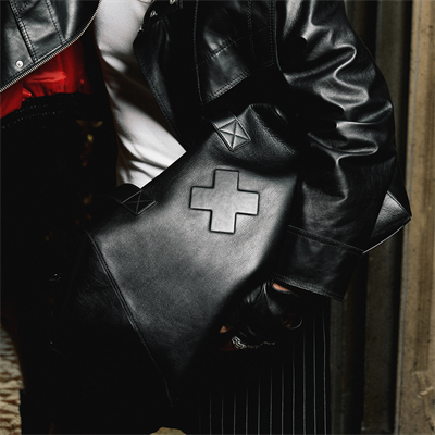 KeinxDesa Siyah Deri Seyahat Çantası