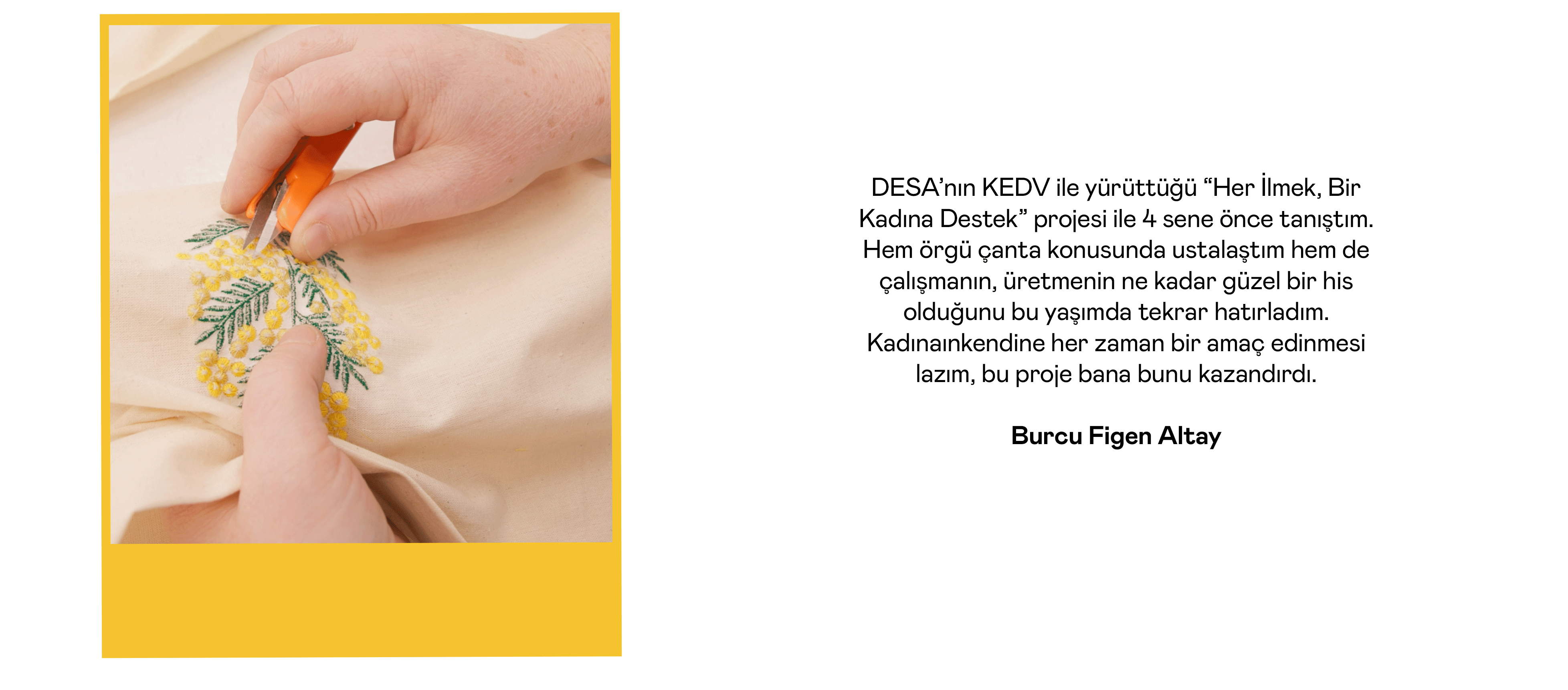 İyiliğe Bir İlmek Projesi