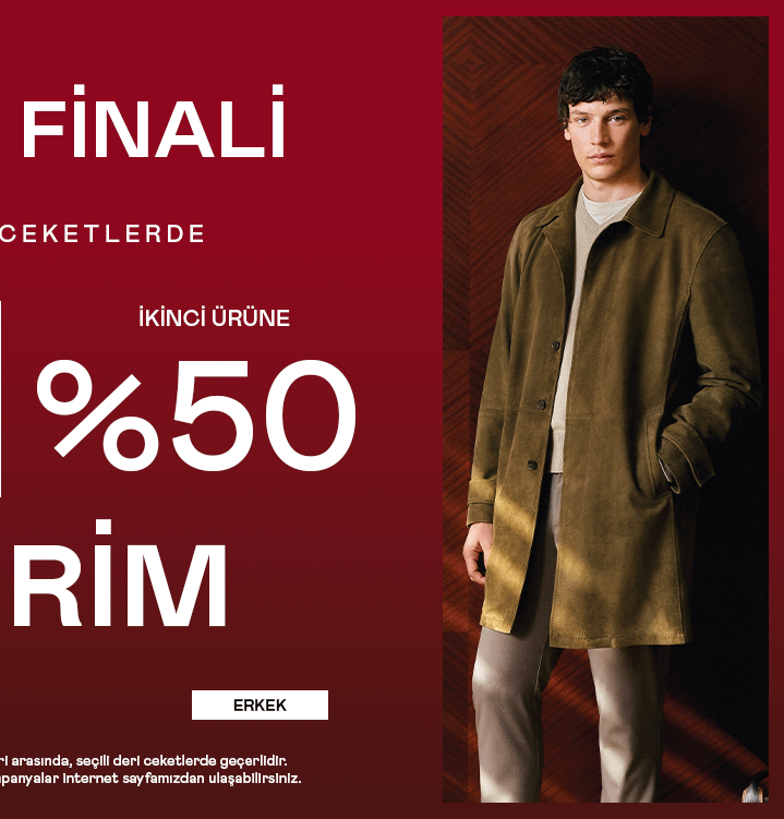 Seçili Deri Ceket Sezon İndirimi
