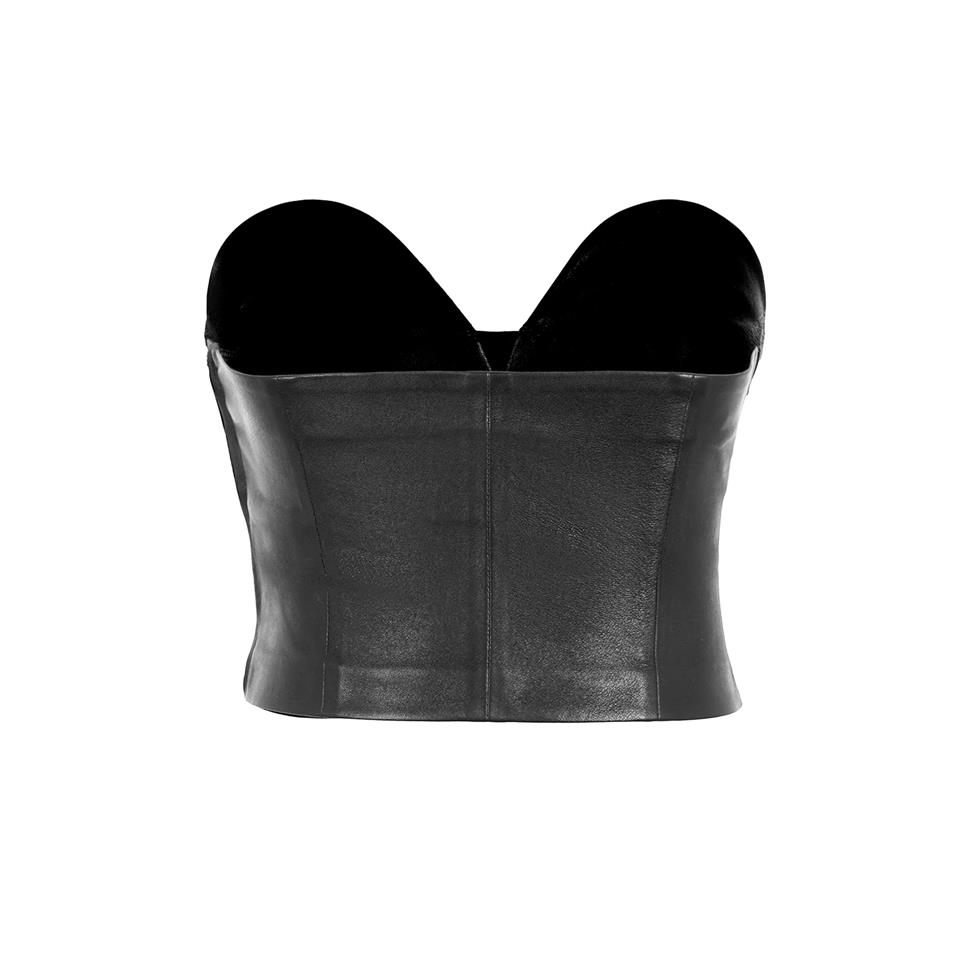 K14415 | Leather Bustier Top