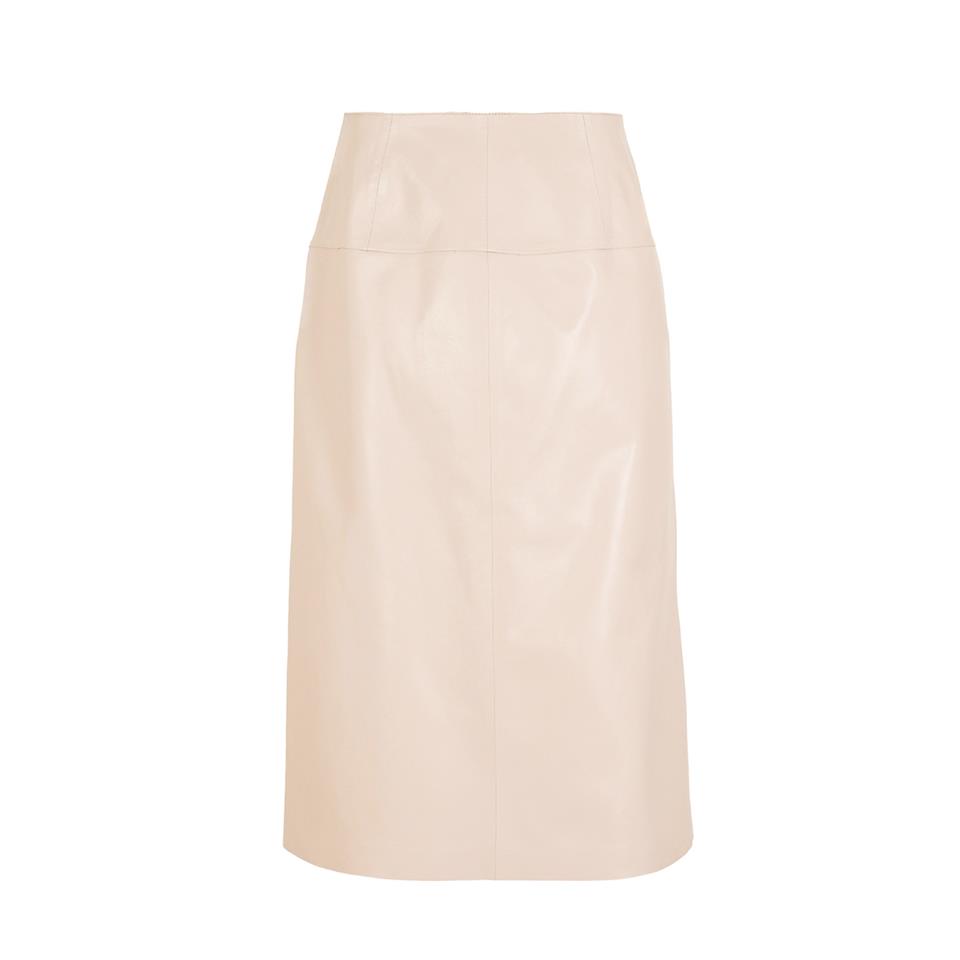 K14416 | Leather Bell-Shaped Skirt