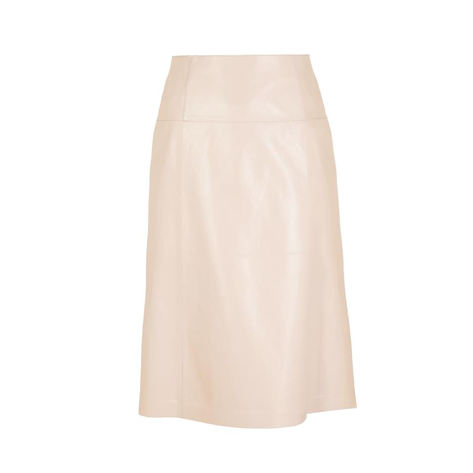 K14416 | Leather Bell-Shaped Skirt