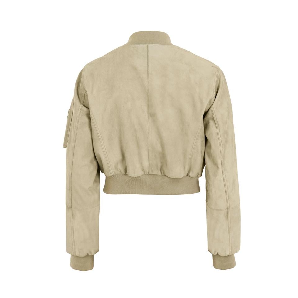 K14426 | LEATHER MINI BOMBER JACKET