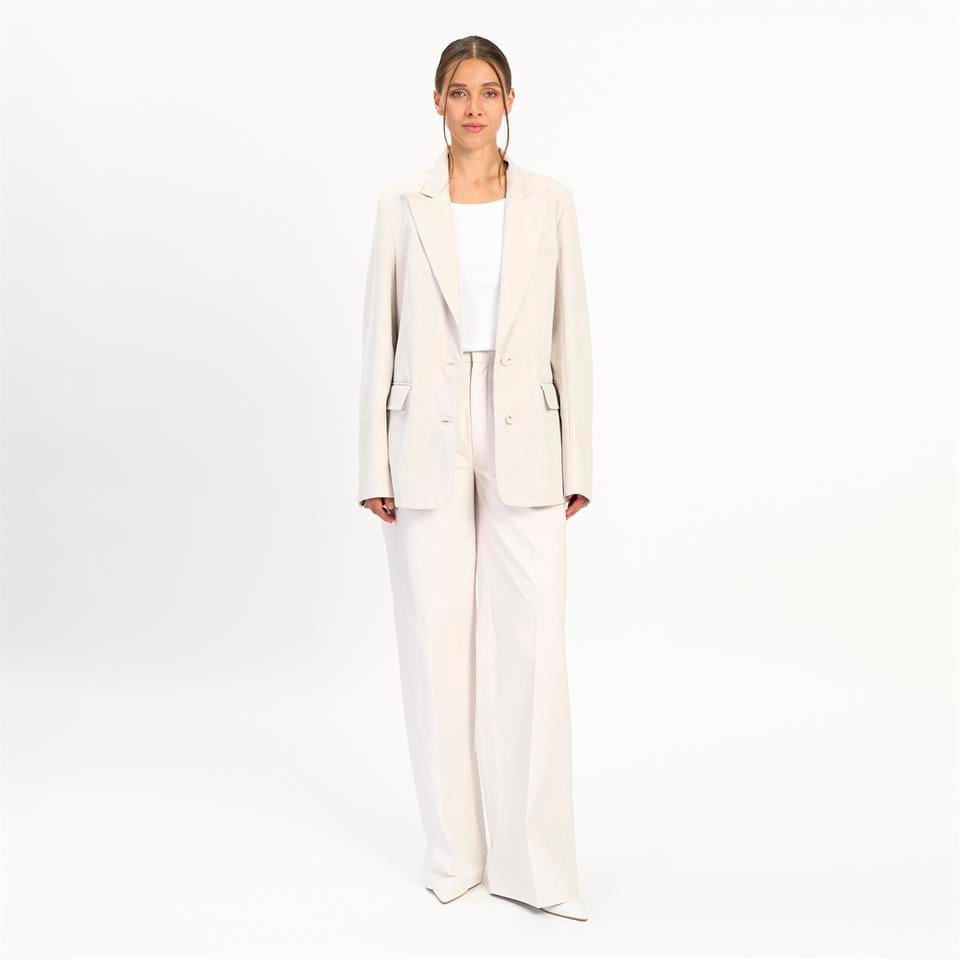 K14427 | LEATHER OVERSIZED BLAZER