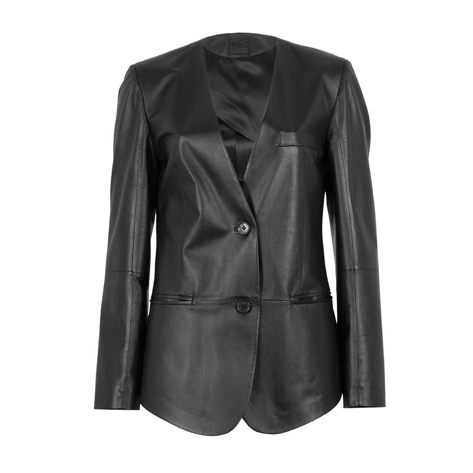 K14437 | Leather Blazer Jacket