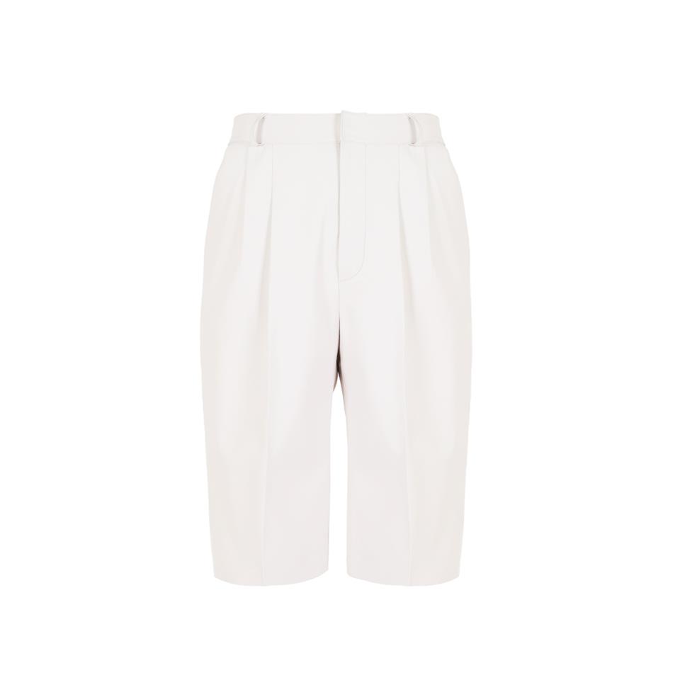 K14439 | Leather Wide Leg Bermuda
