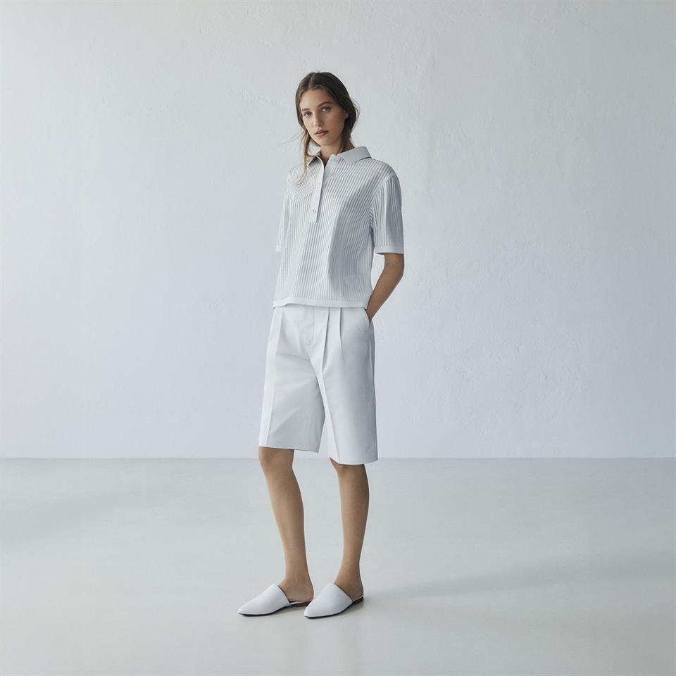 K14443 | Leather Polo T-Shirt