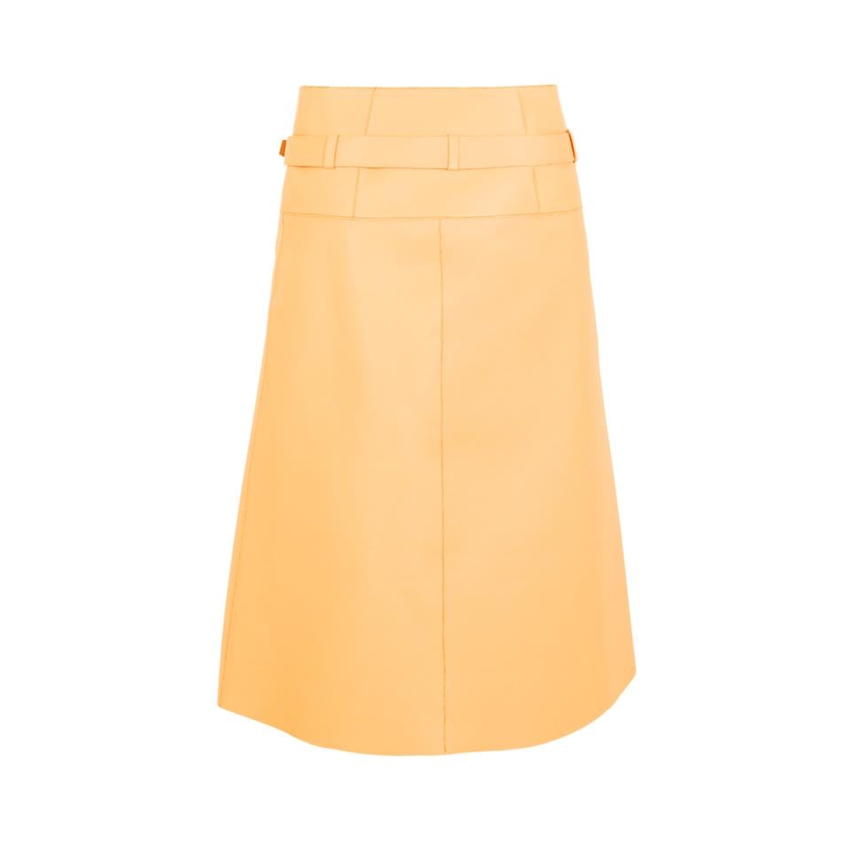 K14444 | LEATHER REVERSIBLE PORTAFOGLIO SKIRT
