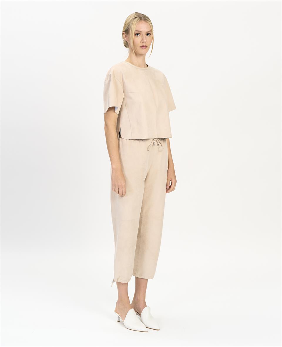 K14448 | LEATHER OVER T-SHIRT