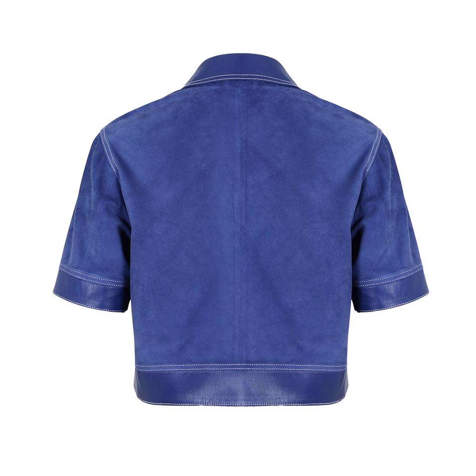 K14451 | LEATHER BOXY SHIRT