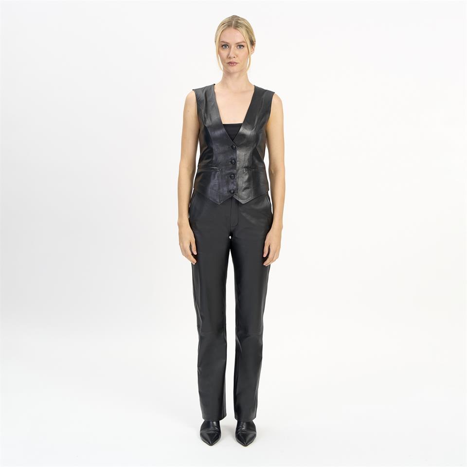 K14452 | Leather Short Vest