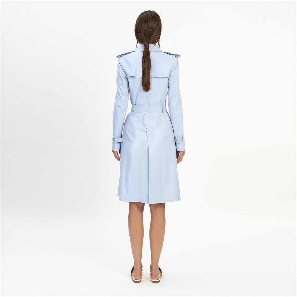 K14454 | Leather Trench Coat