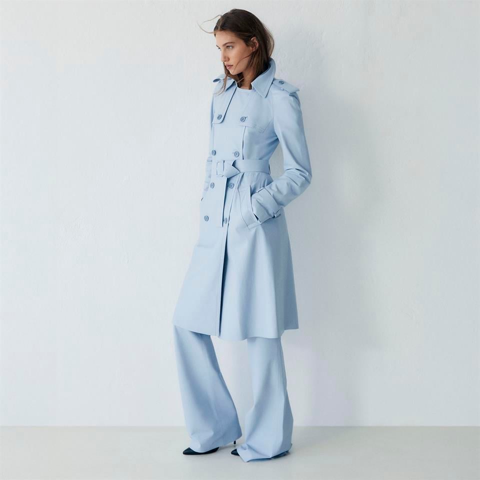 K14454 | Leather Trench Coat