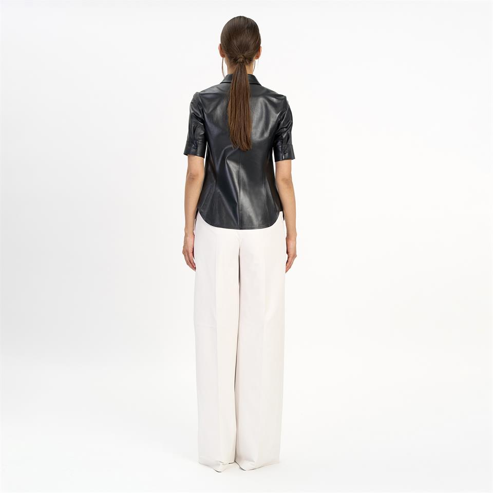 K14457 | Leather Classic Short Sleeve Shirt