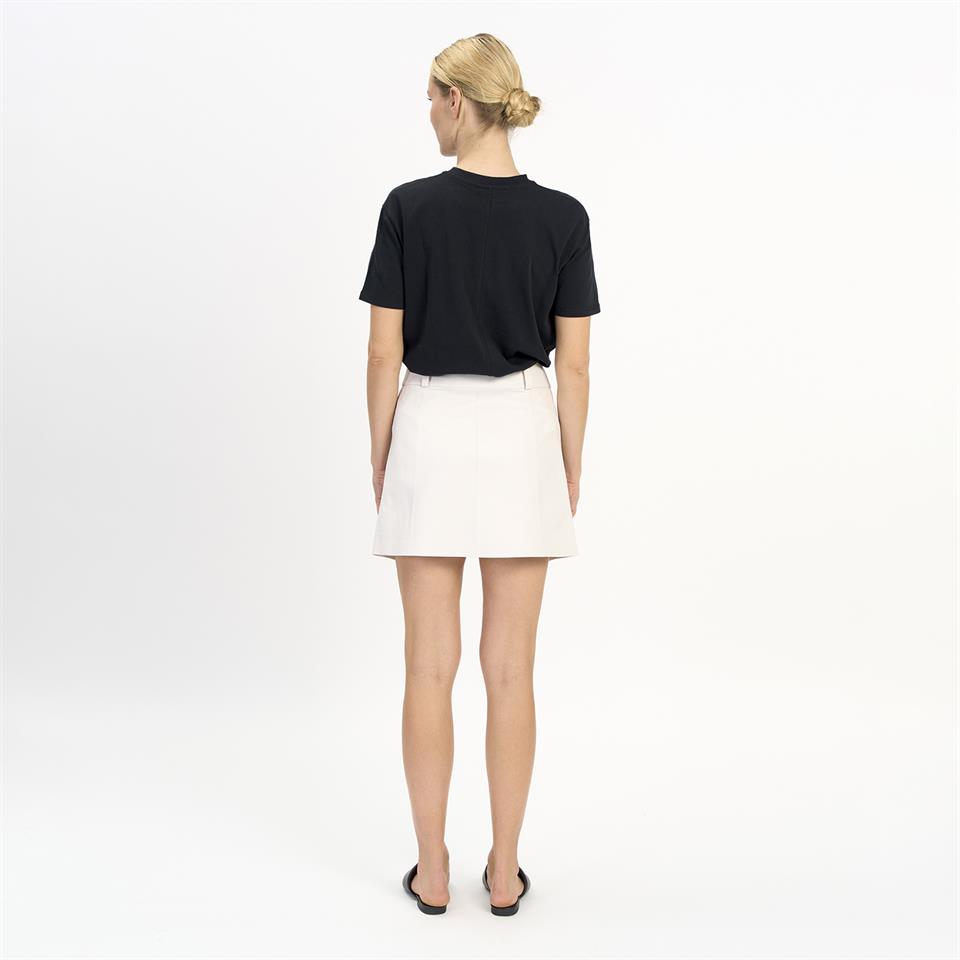 K14461 | LEATHER MINI PORTAFOGLIO SKIRT