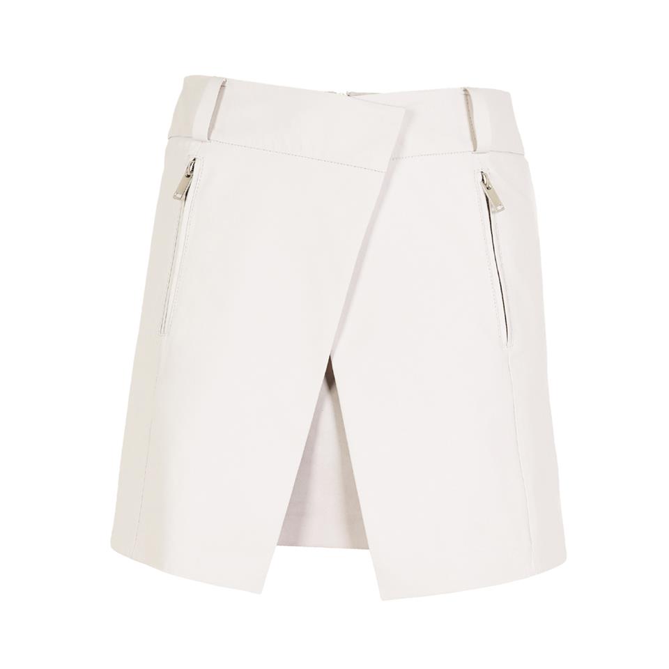 K14461 | LEATHER MINI PORTAFOGLIO SKIRT