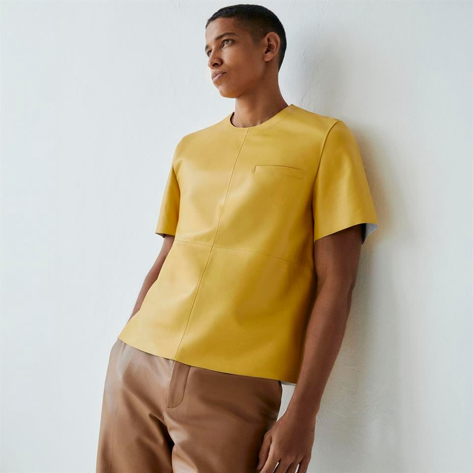 K14479 | LEATHER T-SHIRT