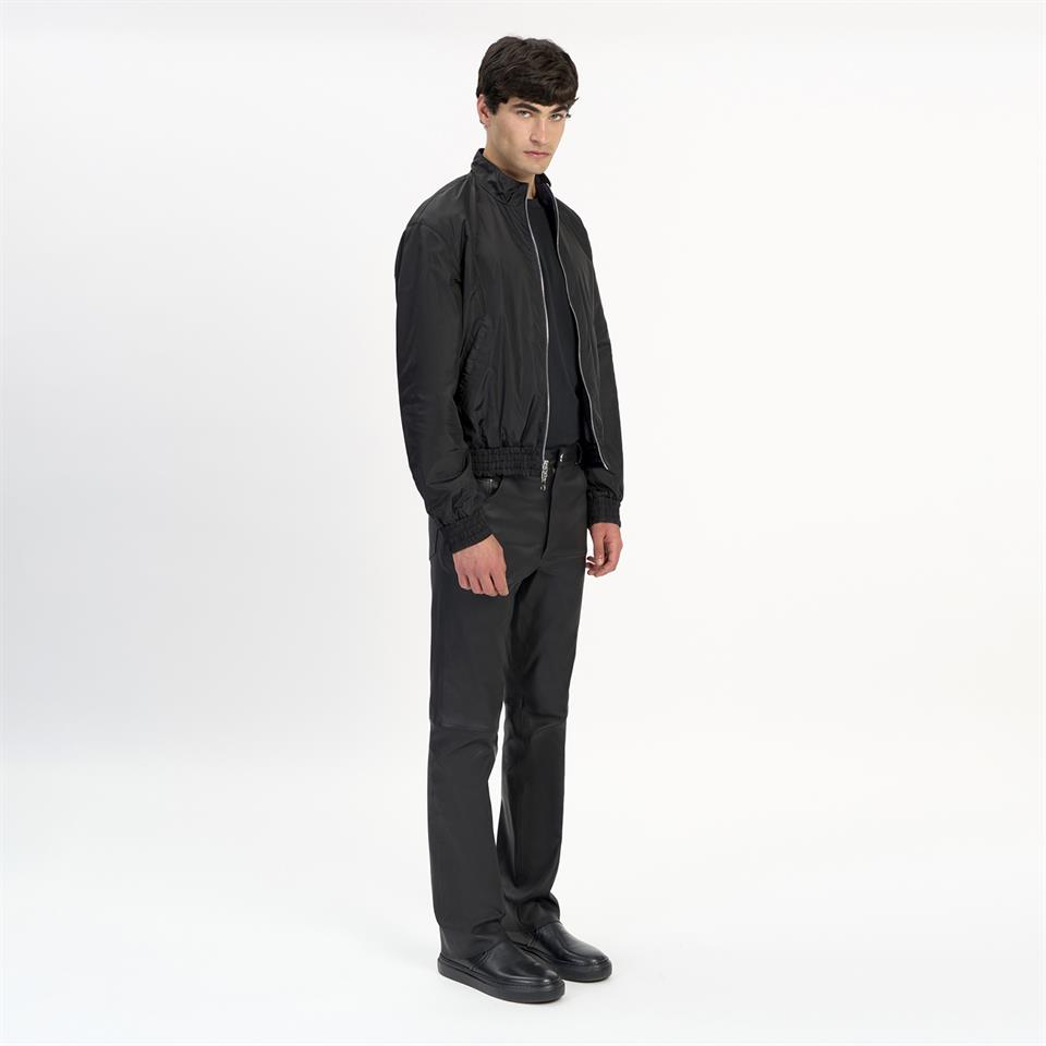 K14482 | REVERSIBLE LEATHER BOMBER JACKET