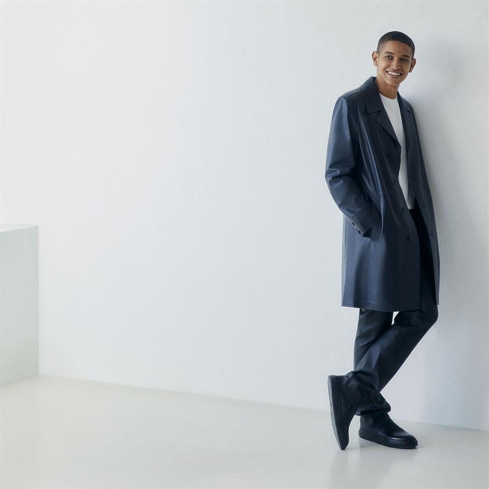 K14499 | Leather Over Coat