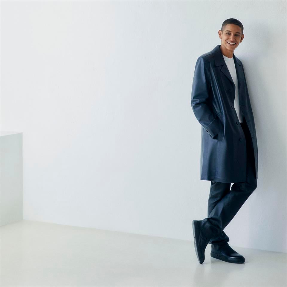 K14499 | Leather Over Coat