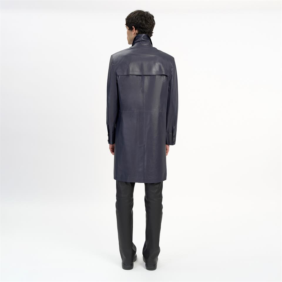 K14499 | Leather Over Coat