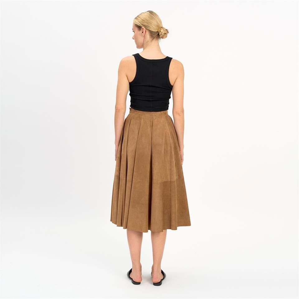 K14504 | Leather Full Skirt