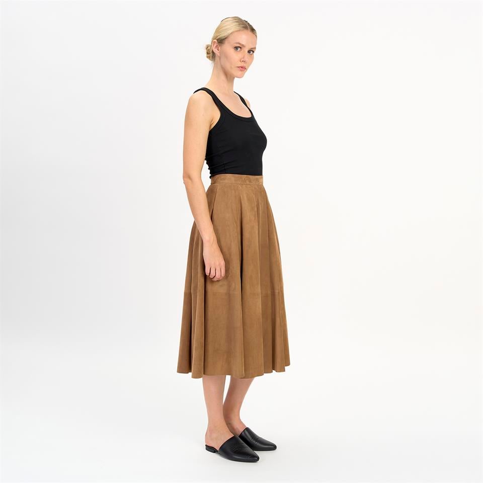 K14504 | Leather Full Skirt
