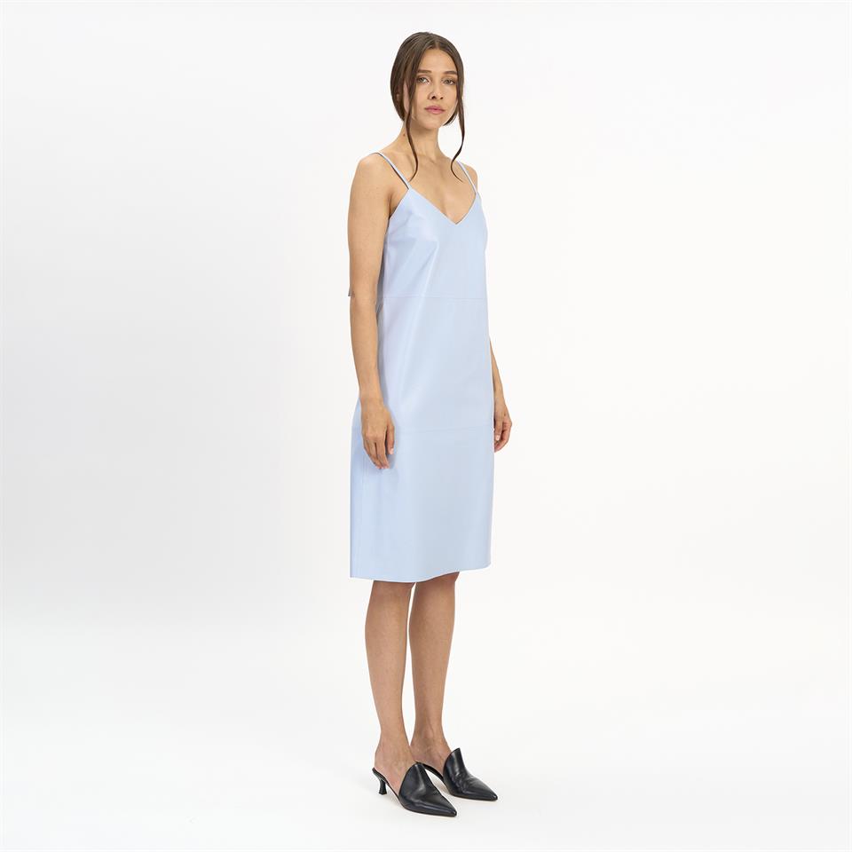 K14507 | Leather Slip Dress