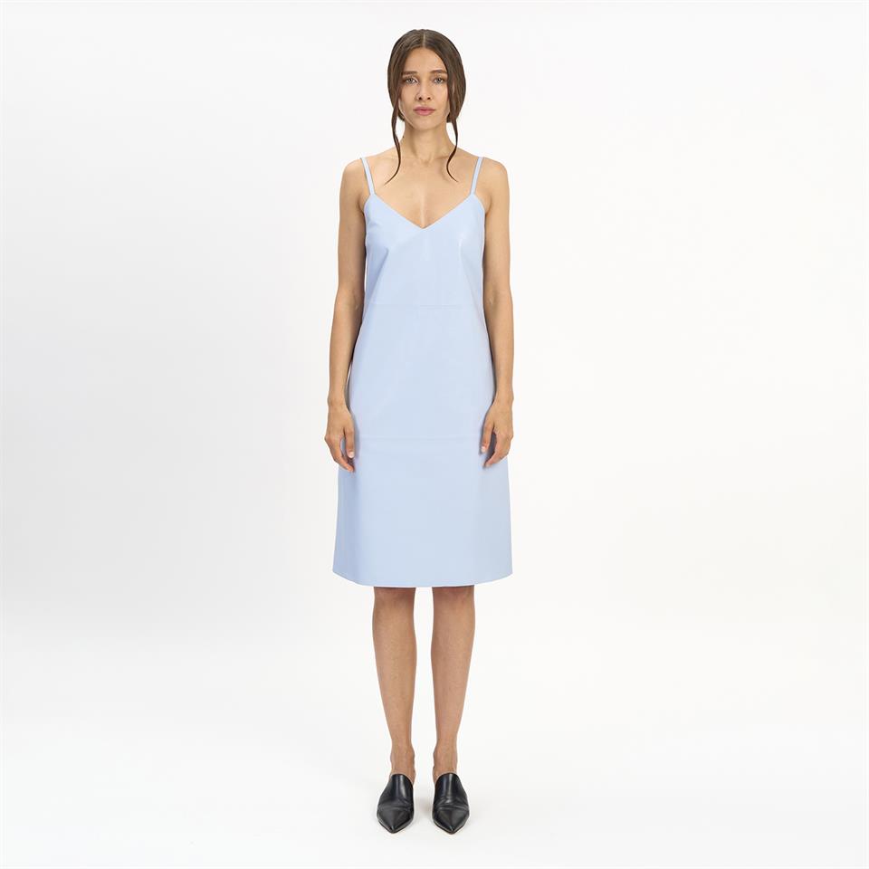 K14507 | Leather Slip Dress