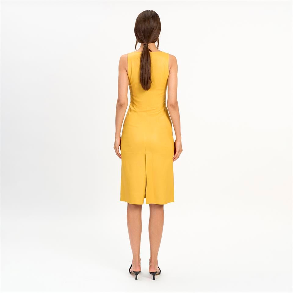 K14508 | Leather Bustier Dress