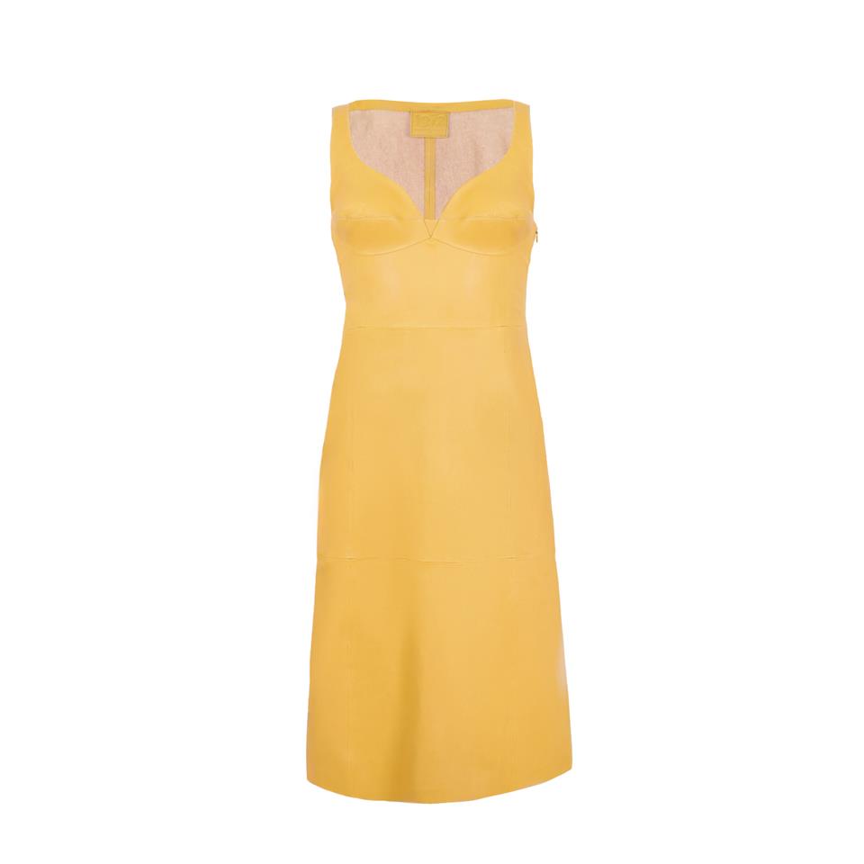 K14508 | Leather Bustier Dress