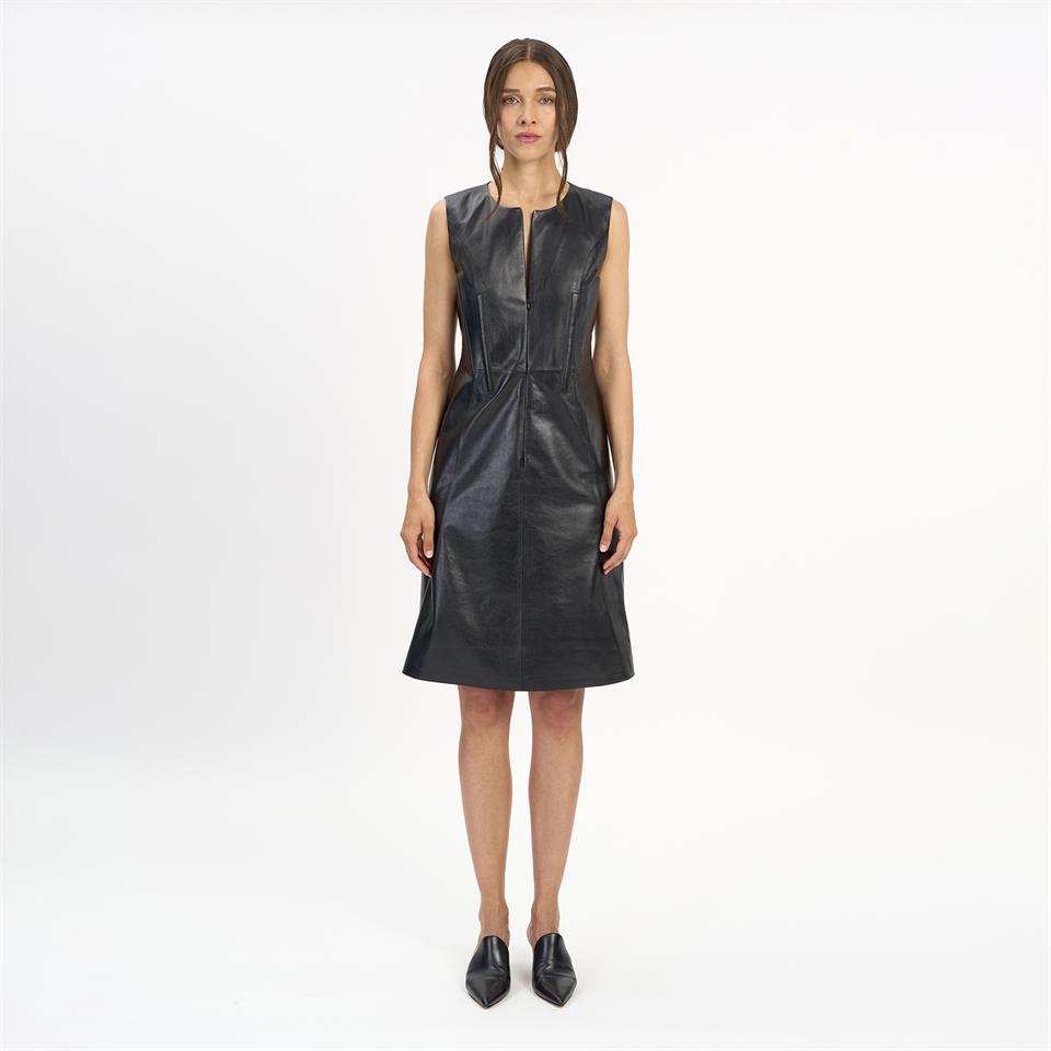 K14509 | Leather Soft Corset Dress