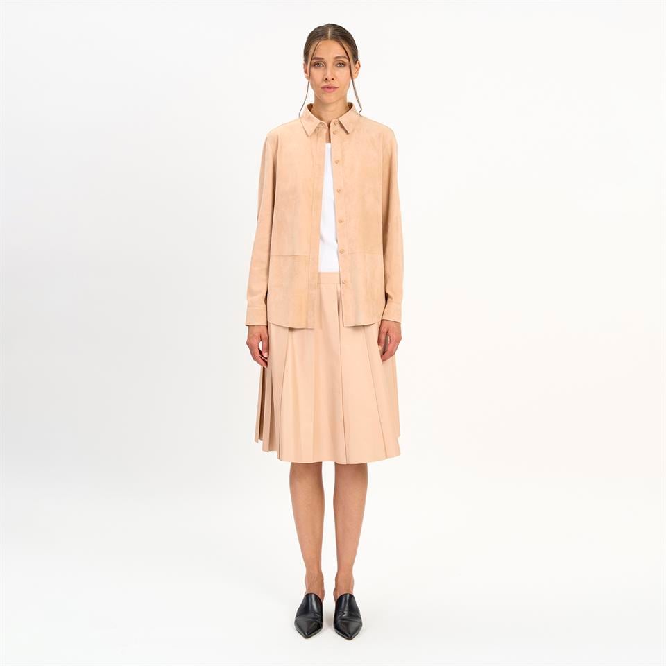 K14514 | Leather Oversized Shirt