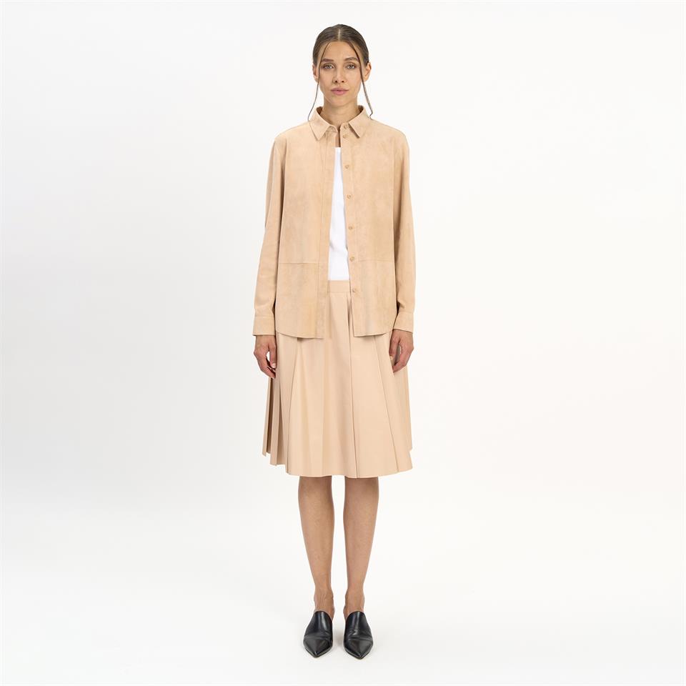 K14514 | Leather Oversized Shirt