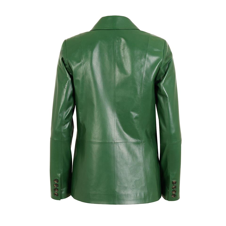 K14519 | Leather Blazer Jacket