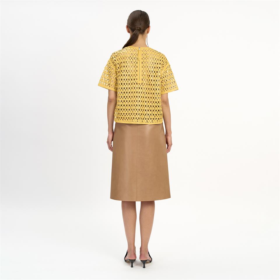 K14521 | Leather Over T-Shirt