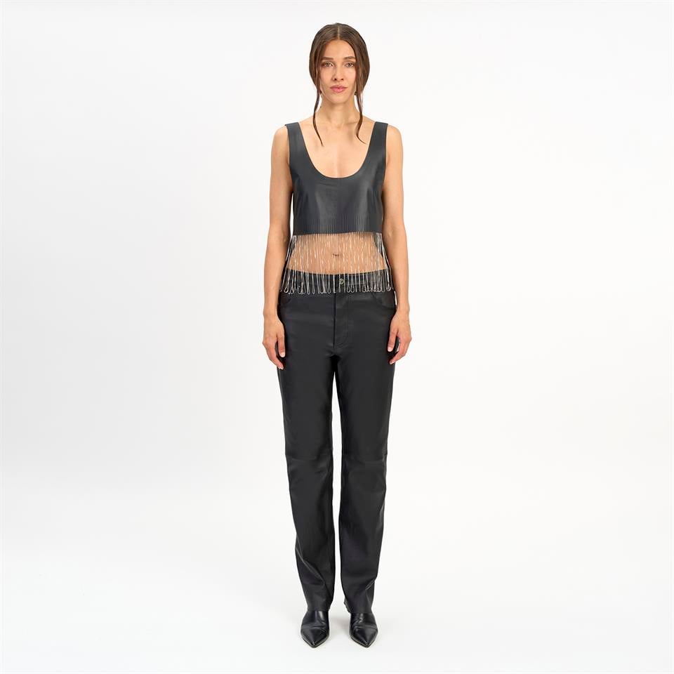 K14530 | Leather Chain Top