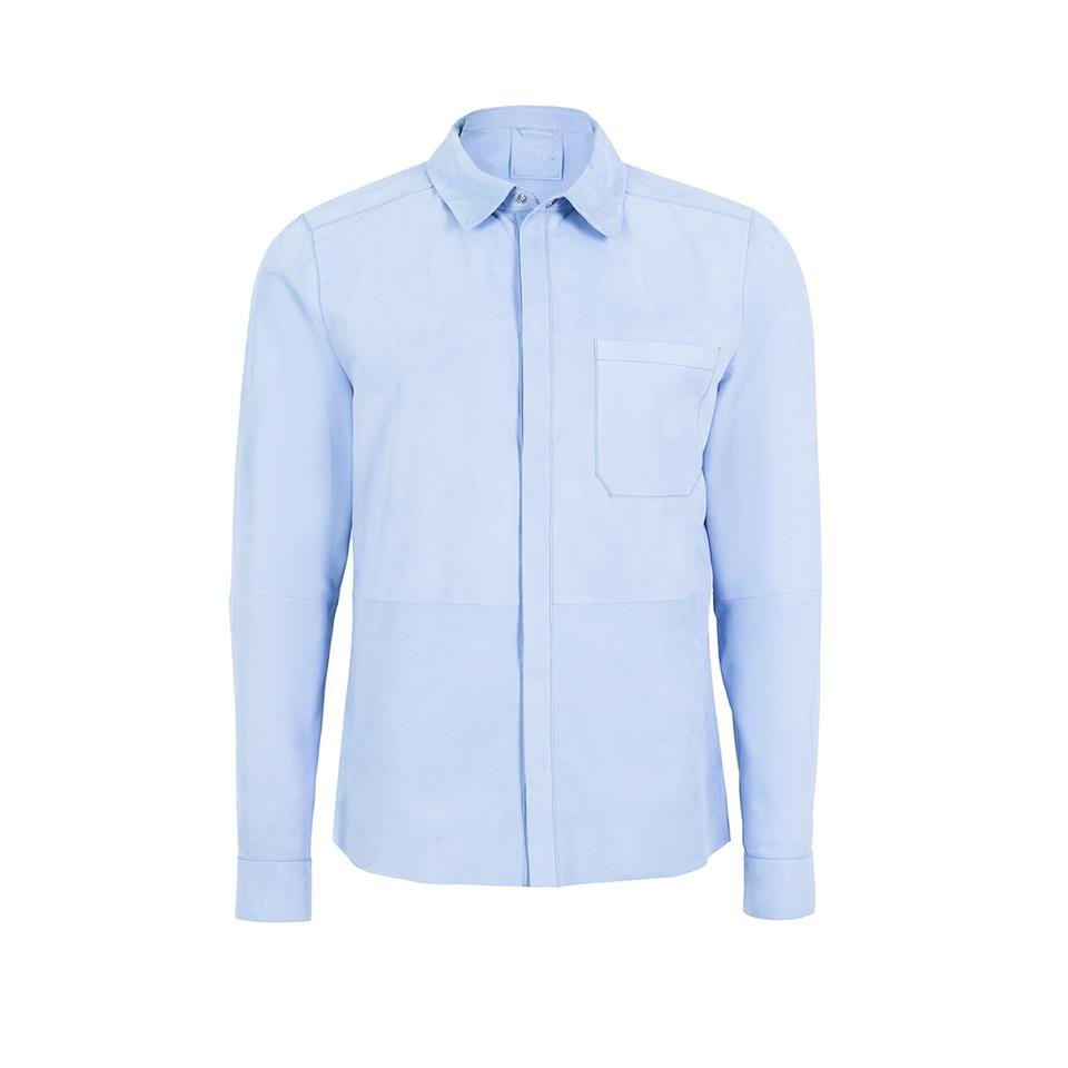 K14532 | Leather Patch Pocket Shirt