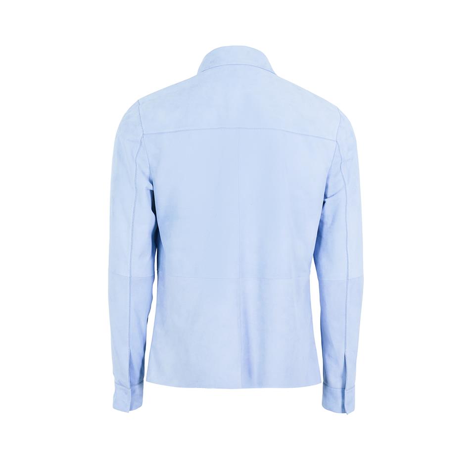 K14532 | Leather Patch Pocket Shirt
