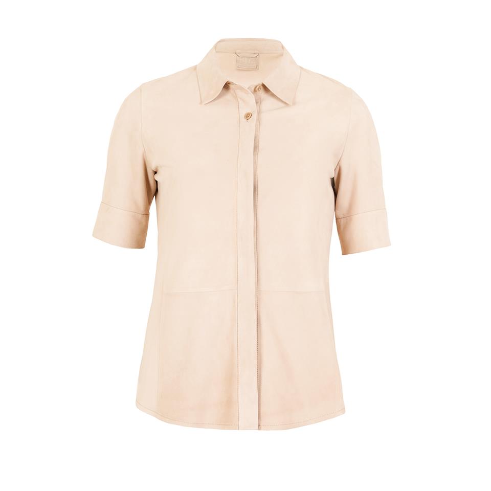 K14537 | Leather Classic Short Sleeve Shirt