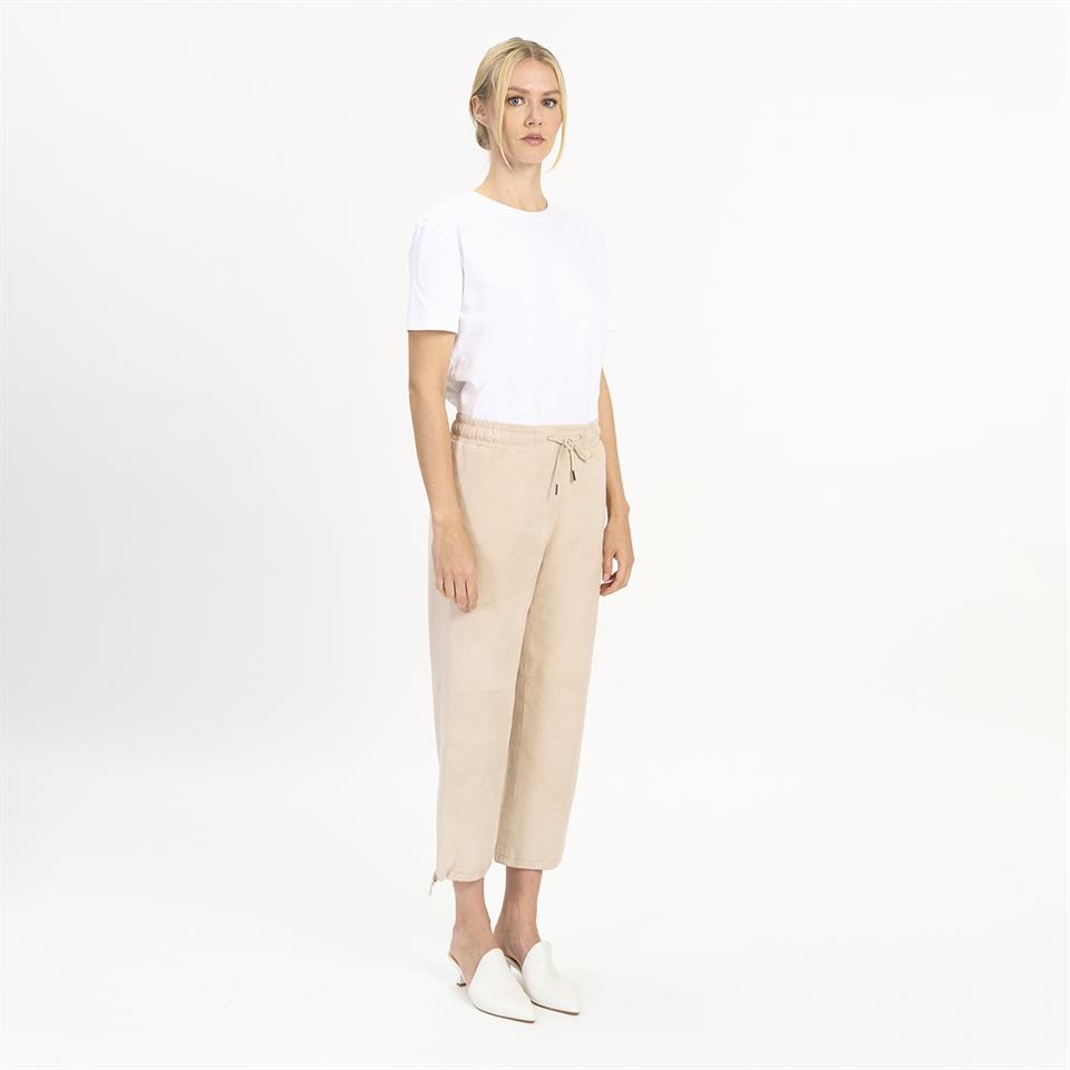 K14538 | Leather Jogging Pants
