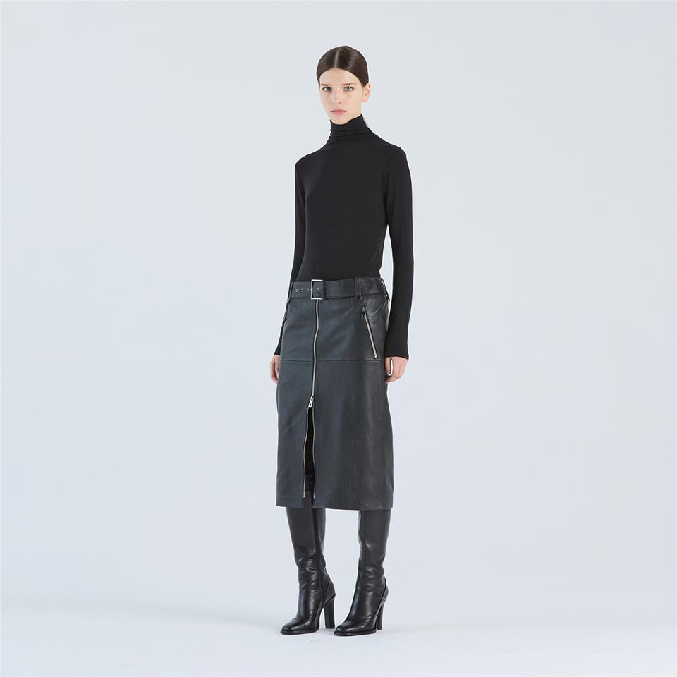 K14706 | Leather Biker Skirt