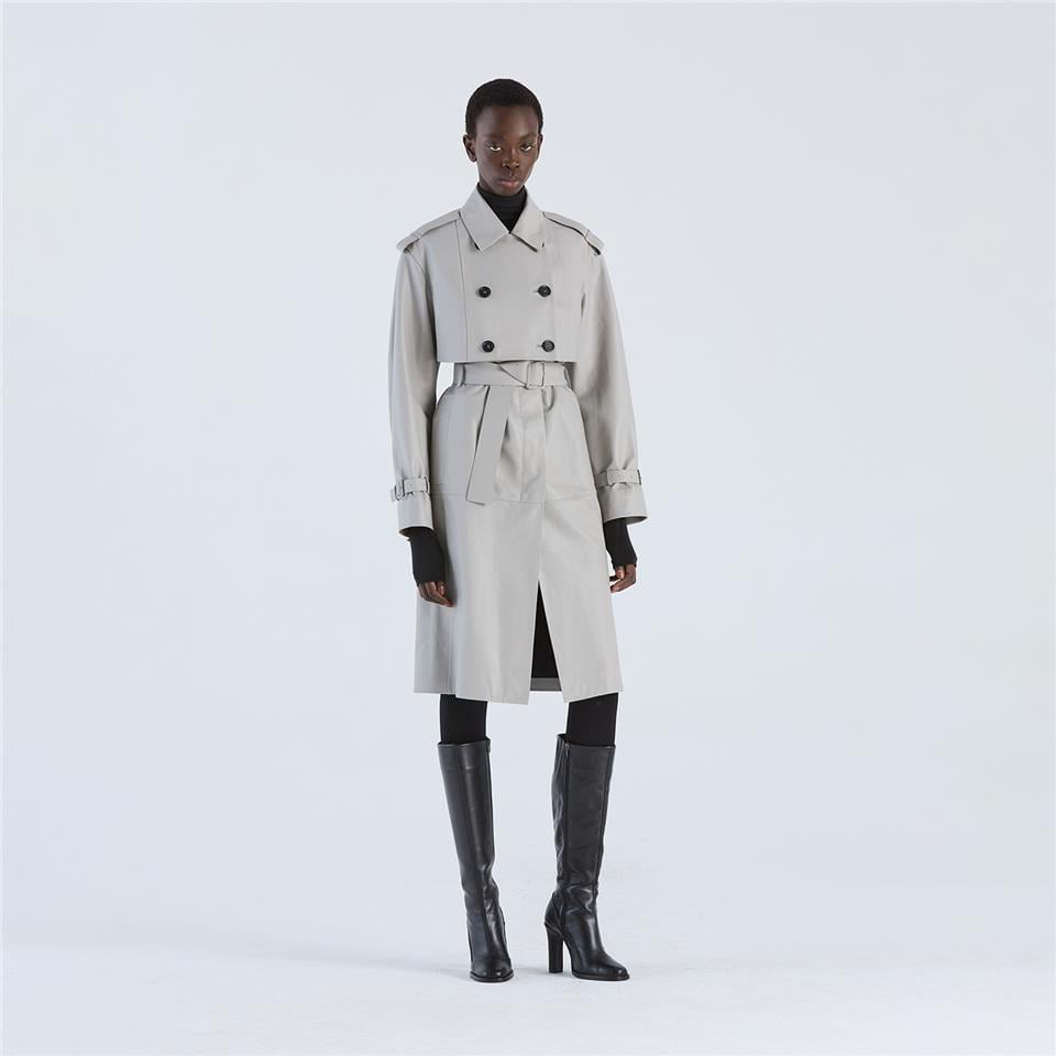 K14707| Detachable Trench Coat