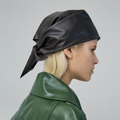 K13004| Leather Triangle Scarf