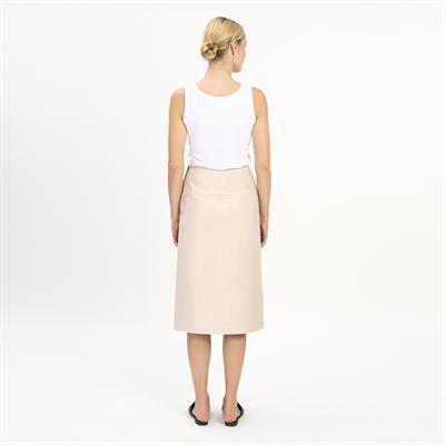 K14416 | Leather Bell-Shaped Skirt