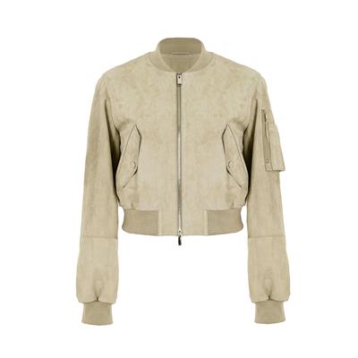 K14426 | LEATHER MINI BOMBER JACKET