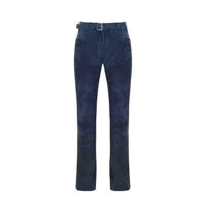 K14428 | Leather Trapese Leg Pants